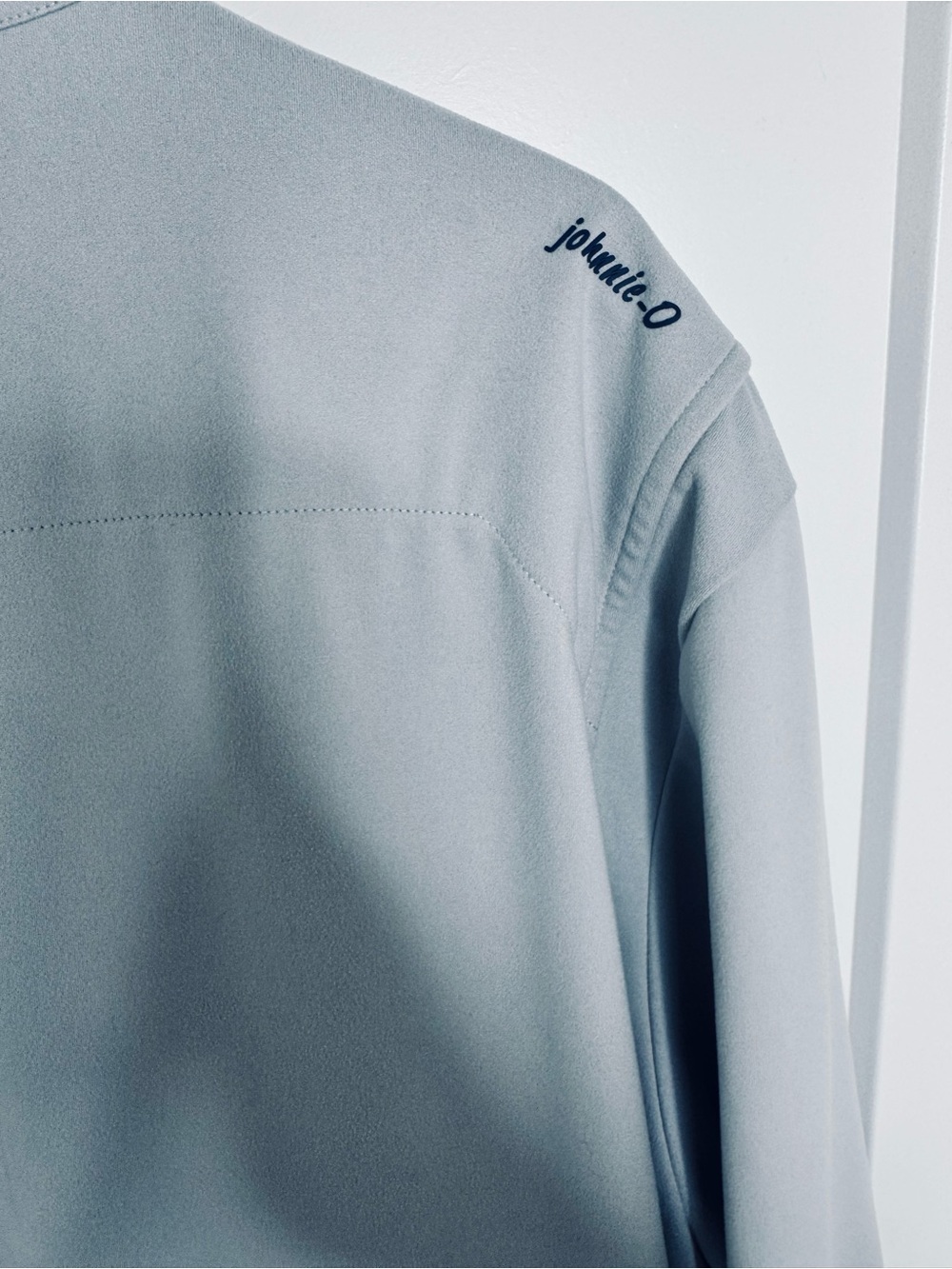 Johnnie-O The Men's Fade Gray/Chrome Full-Zip Fleece Jacket Embroidered Size XL - Picture 6 of 7